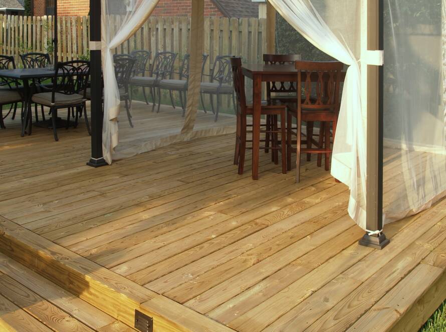 Backyard Cabana and Deck
